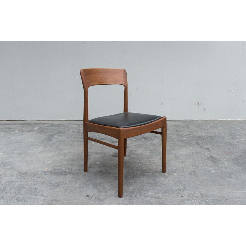 Suite de 4 chaises vintage en teck par Kai Kristiansen