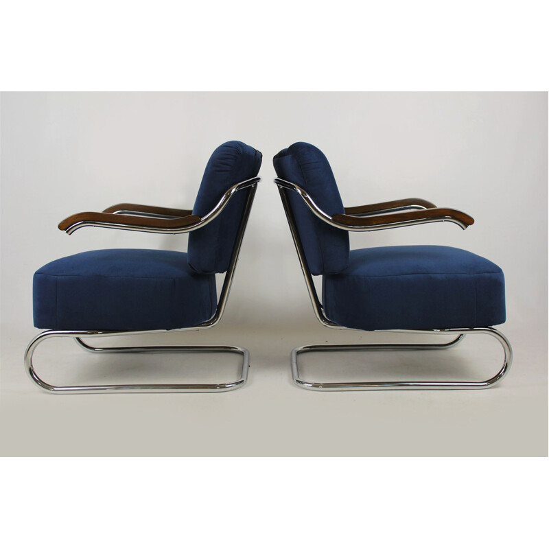 Suite de 2 fauteuils vintage par Mücke Melder