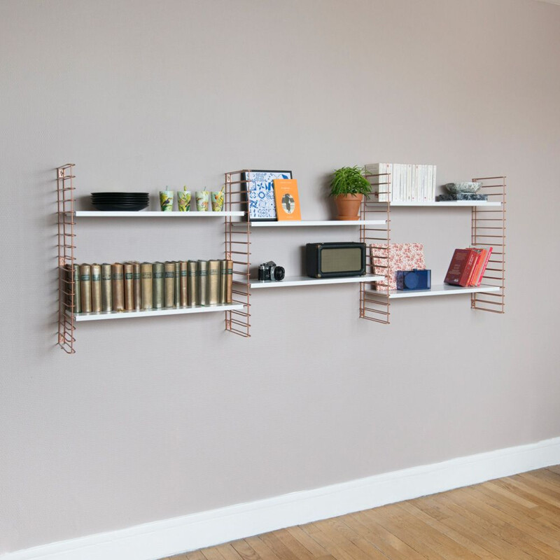 Modular shelf system Tomado in metal by Adriaan Dekker