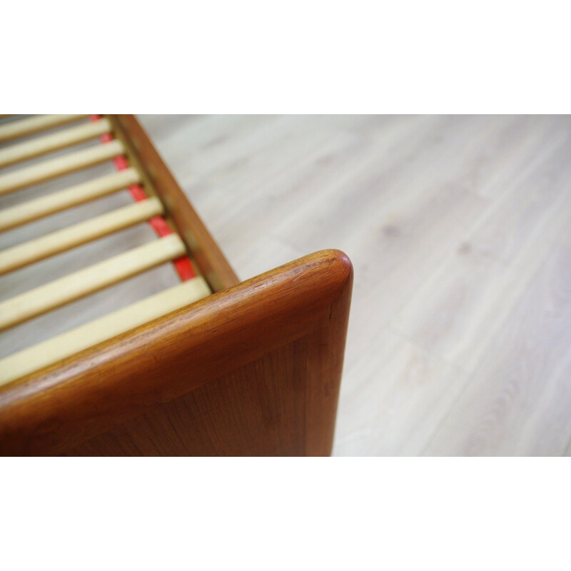 Vintage Danish double bed in teak