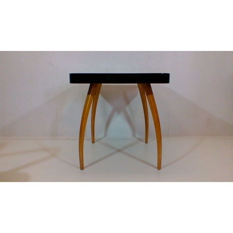 Table basse araignée vintage en bois par Jindřich Halabal, Tchéquoslovaquie