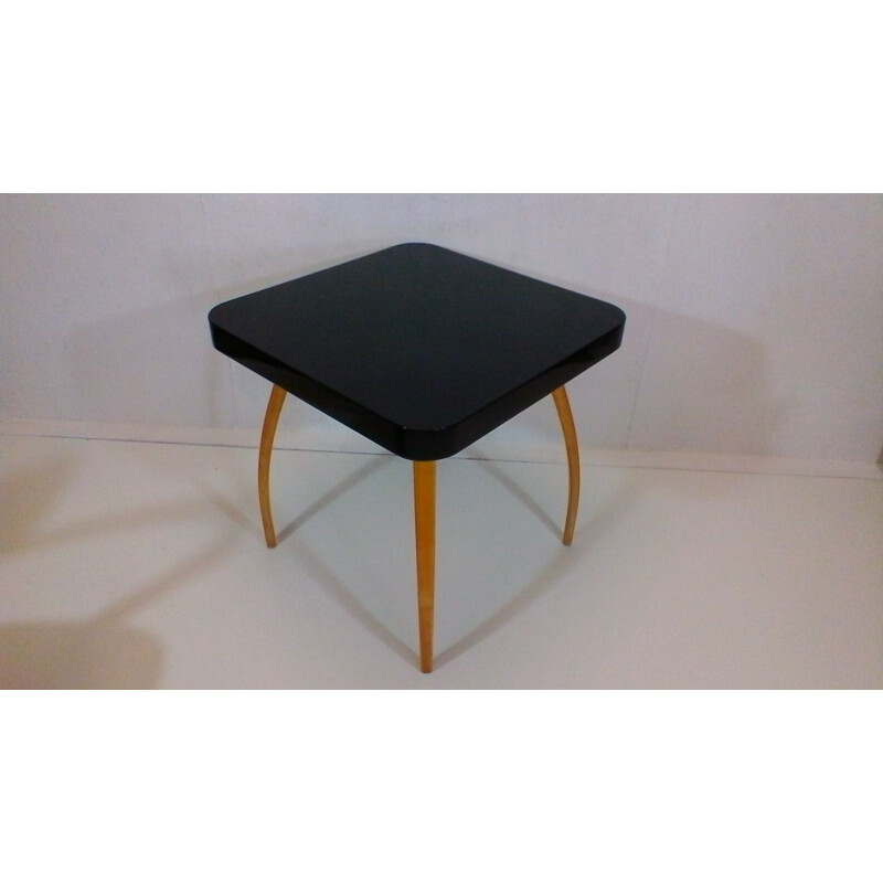 Vintage wooden spider coffee table by Jindřich Halabal, Czechoslovakia