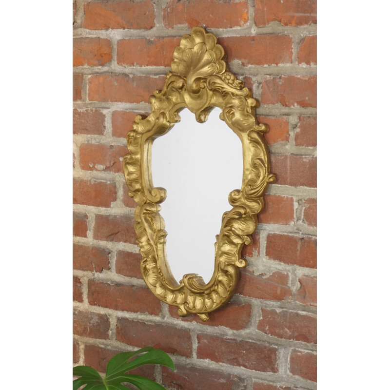 Vintage set of 2 carved plaster mirrors