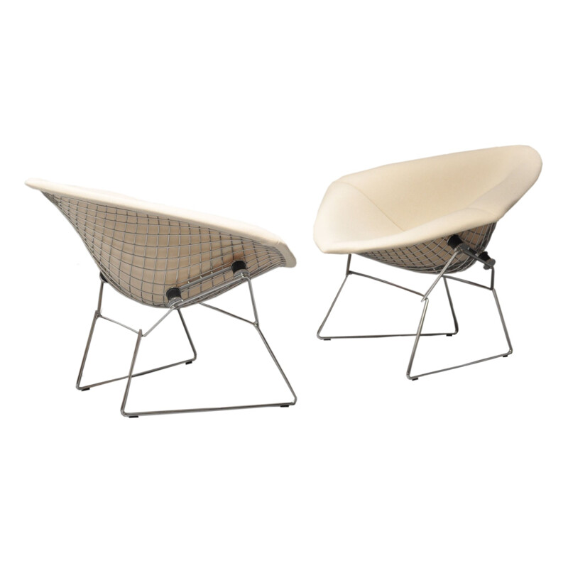 Pair of Diamond lounge chairs, Harry BERTOIA - 1950s