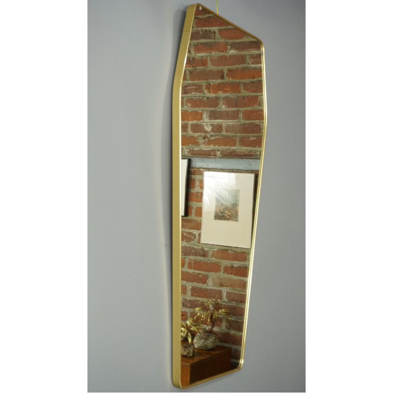 Vintage XL mirror in brass