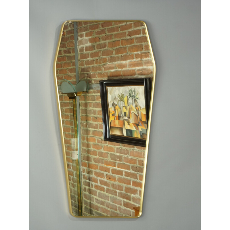 Vintage XL mirror in brass