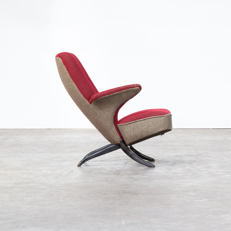 Vintage "penguin" lounge chair by Theo Ruth for Artifort