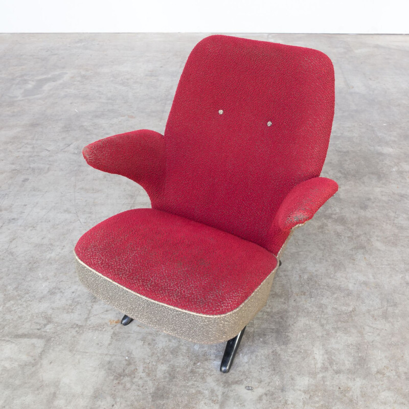 Vintage "penguin" lounge chair by Theo Ruth for Artifort