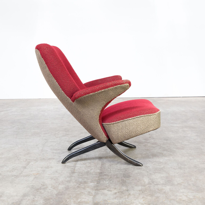 Vintage "penguin" lounge chair by Theo Ruth for Artifort