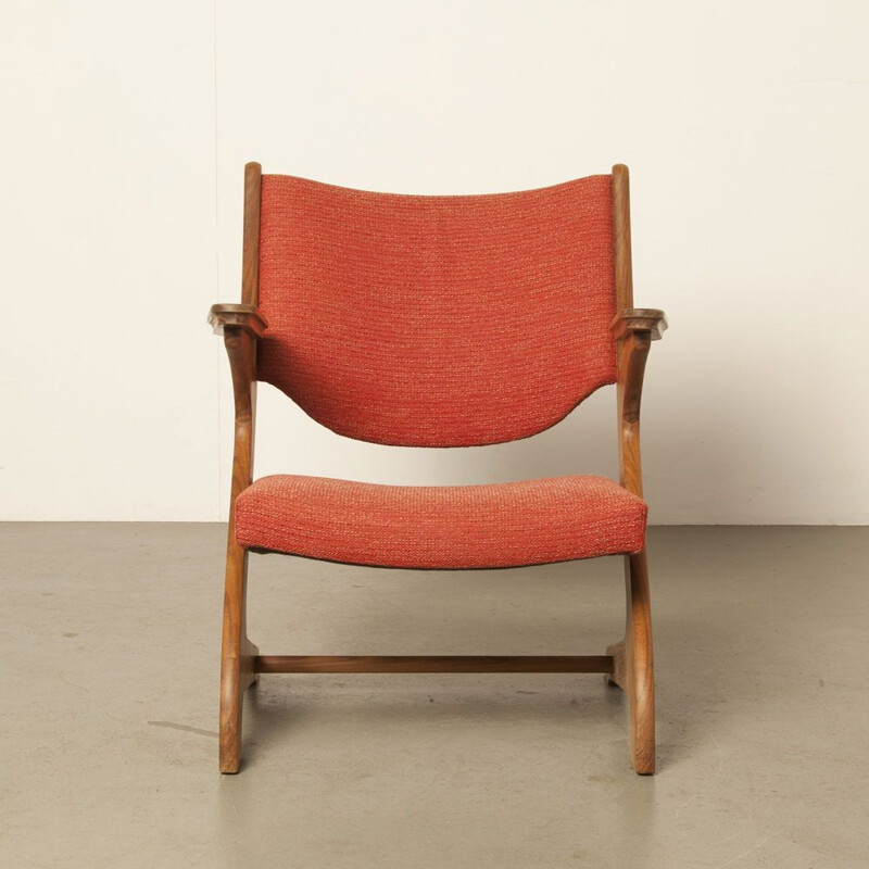 Vintage armchair in solid teak