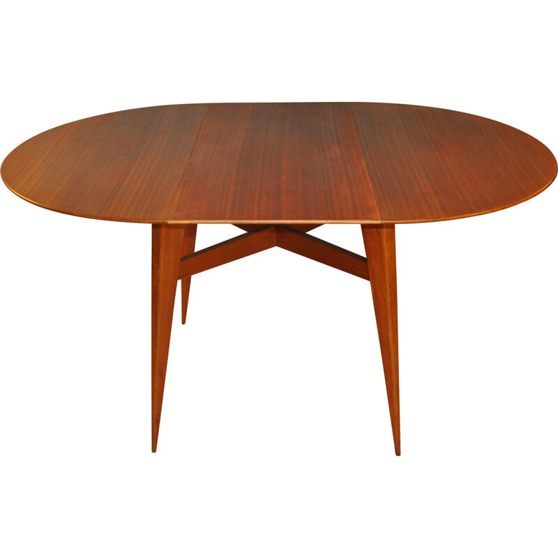 Dining table in mahogany, Roger LANDAULT - 1950s