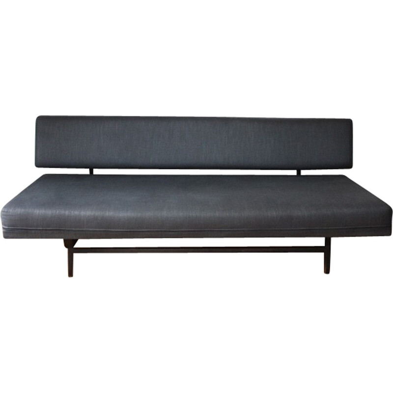 Vintage sofa in metal and fabric, André SIMARD - 1970s