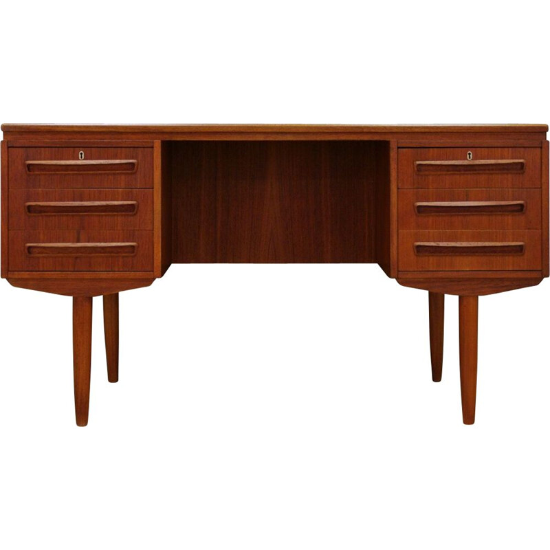 Bureau vintage danois en teck par J Svenstrup