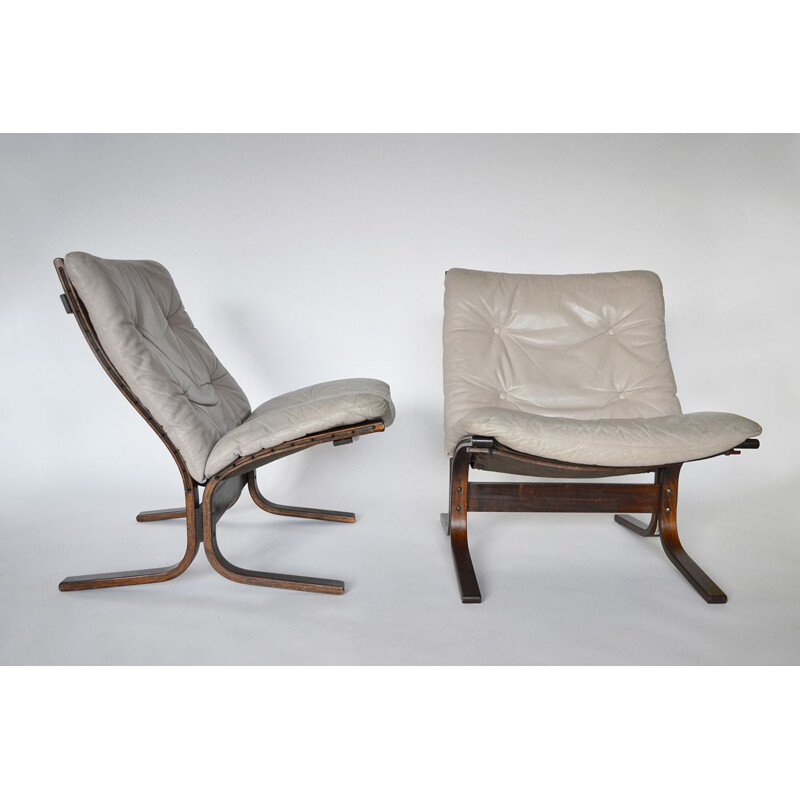 Suite de 2 fauteuils vintage par Ingmar Relling pour Westnofa