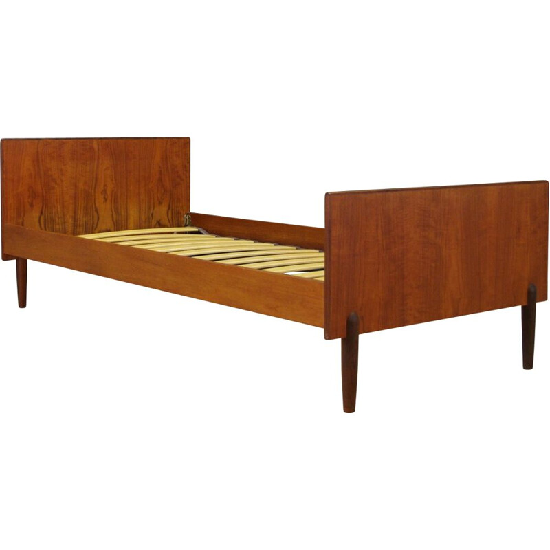 Vintage Danish single bed in teak