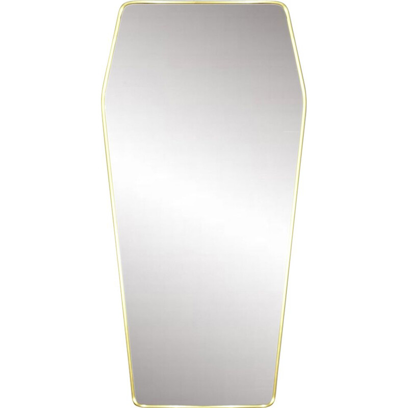 Miroir retroviseur XL vintage en laiton