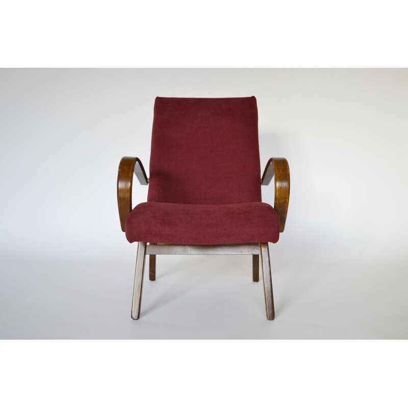 Suite de 2 fauteuils vintage par Jaroslav Smídek pour Ton