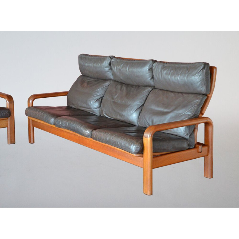 Ensemble de salon Vintage scandinave par L.Olsen & fils