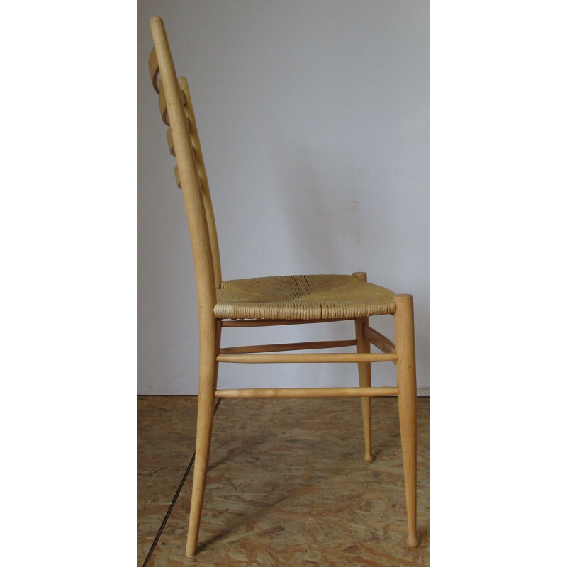 Set of 6 Vintage chairs by Chiavari for Gio Ponti 