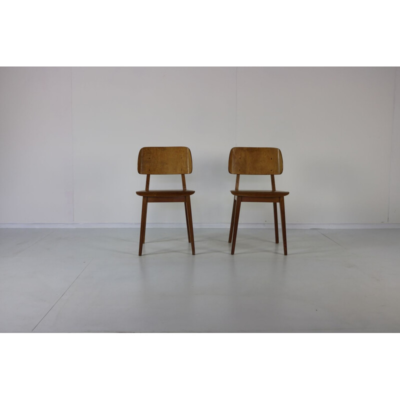 Set of 2 Vintage "Model UMS" chairs by Pastoe Braakman