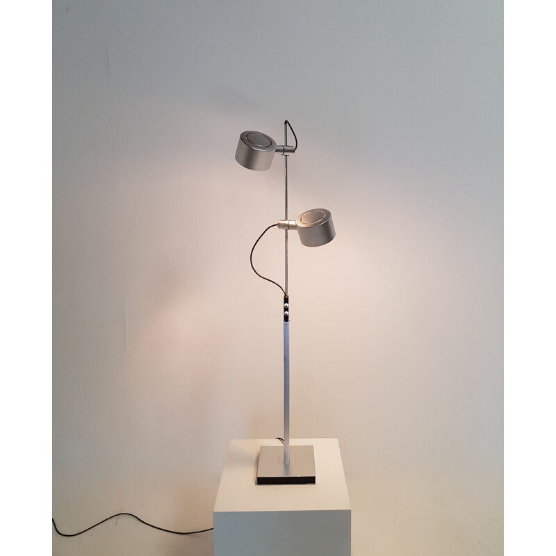 Vintage adjustable 2-lights floor lamp