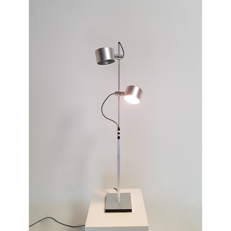 Vintage adjustable 2-lights floor lamp