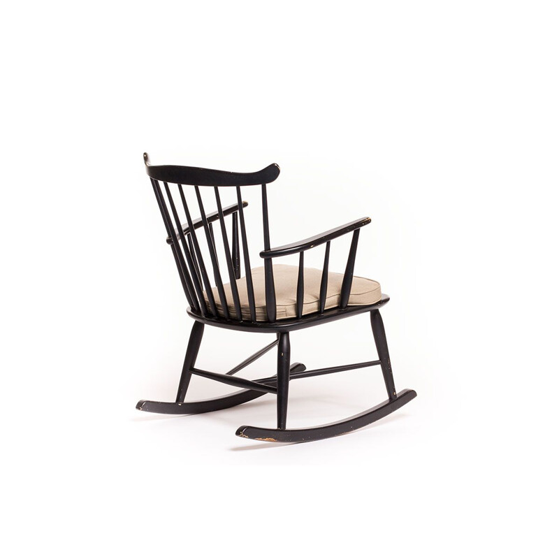 Vintage danish rocking chair by Borge Mogensen for FDB Mobler