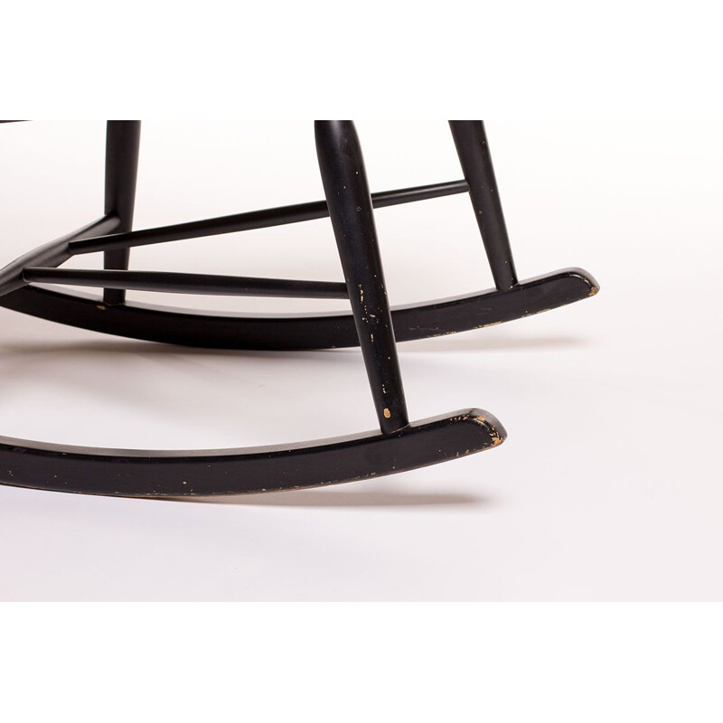 Vintage danish rocking chair by Borge Mogensen for FDB Mobler