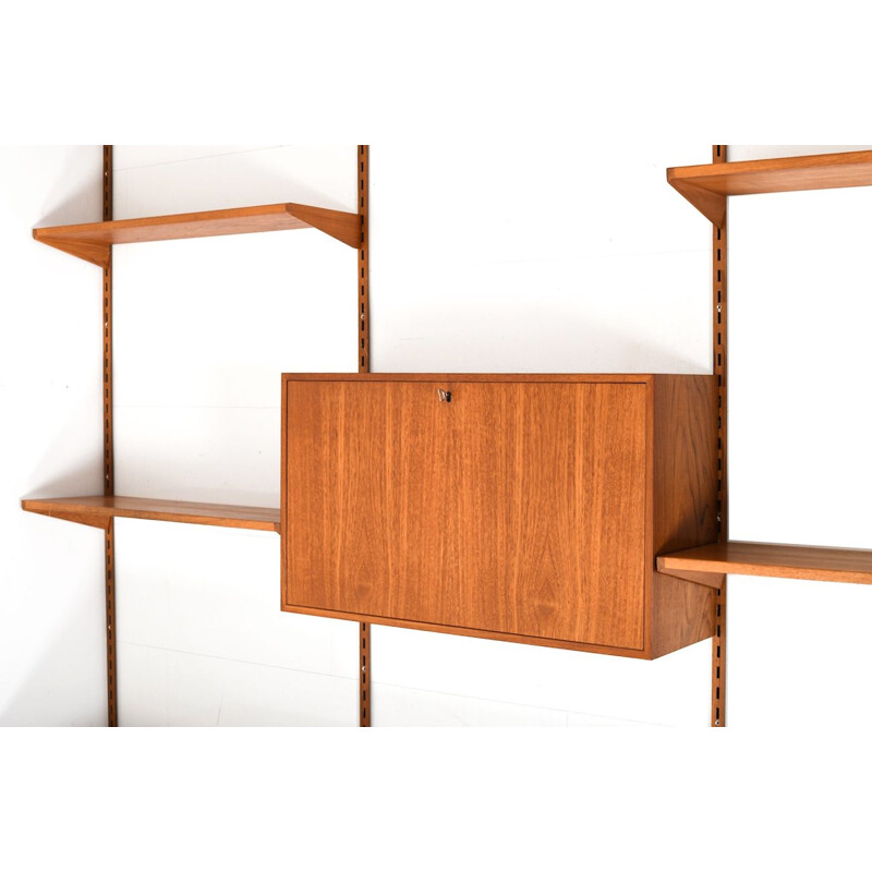 Vintage wall system in teak by Kai Kristiansen