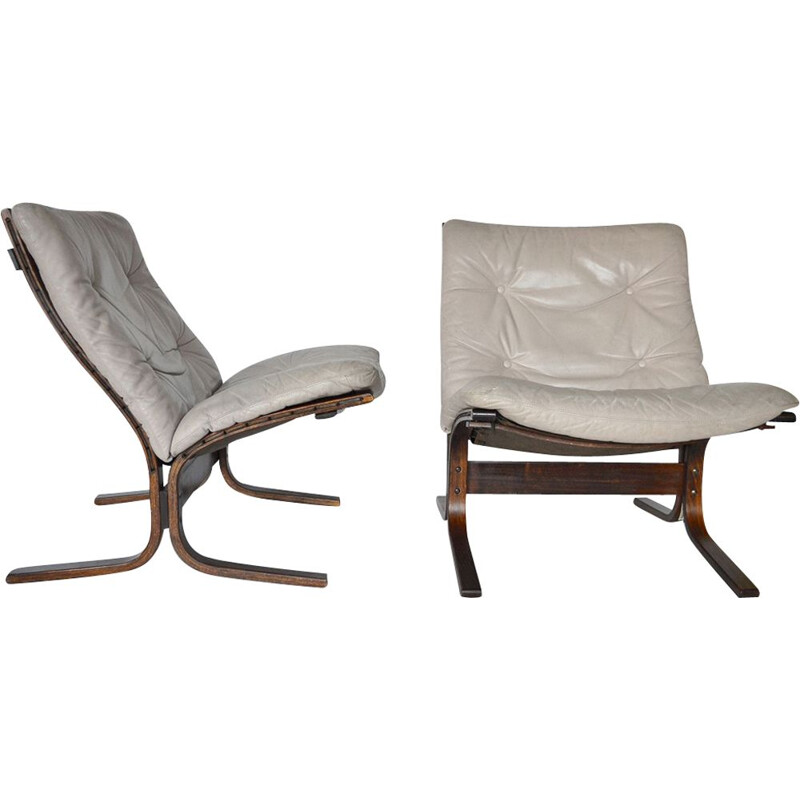 Set of 2 vintage armchairs by Ingmar Relling for Westnofa