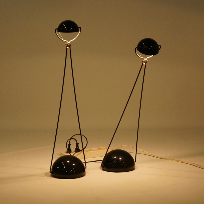 Pair of vintage Meridiana desk lamps by Paolo Piva for Stefano Cevoli, Italy 1983