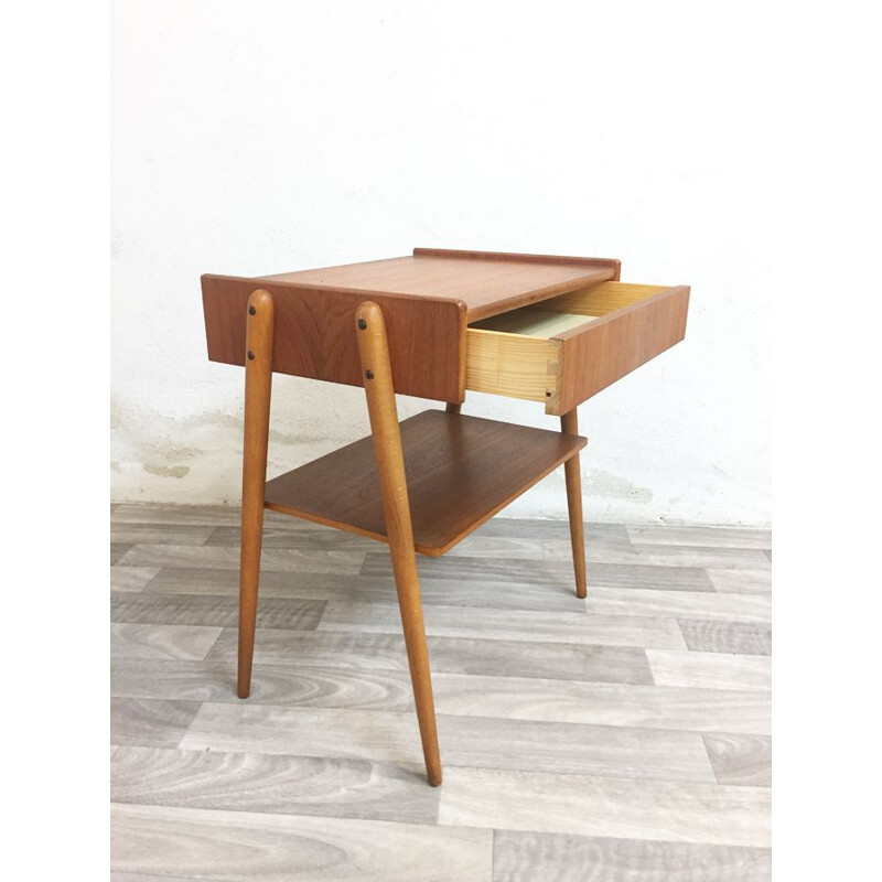 Vintage bedside table by AB Carlström & Co for Møbelfabrik