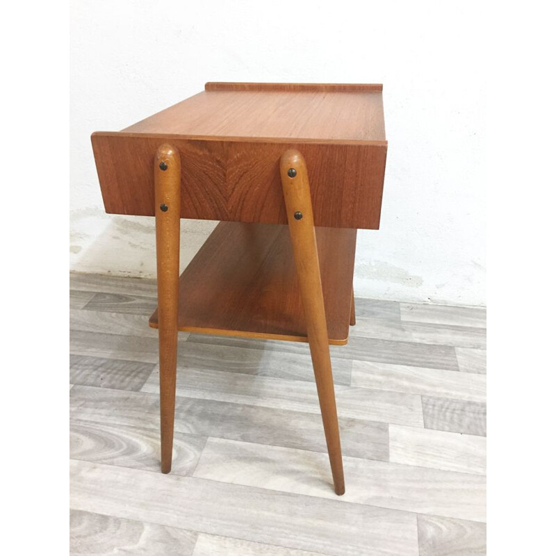 Vintage bedside table by AB Carlström & Co for Møbelfabrik