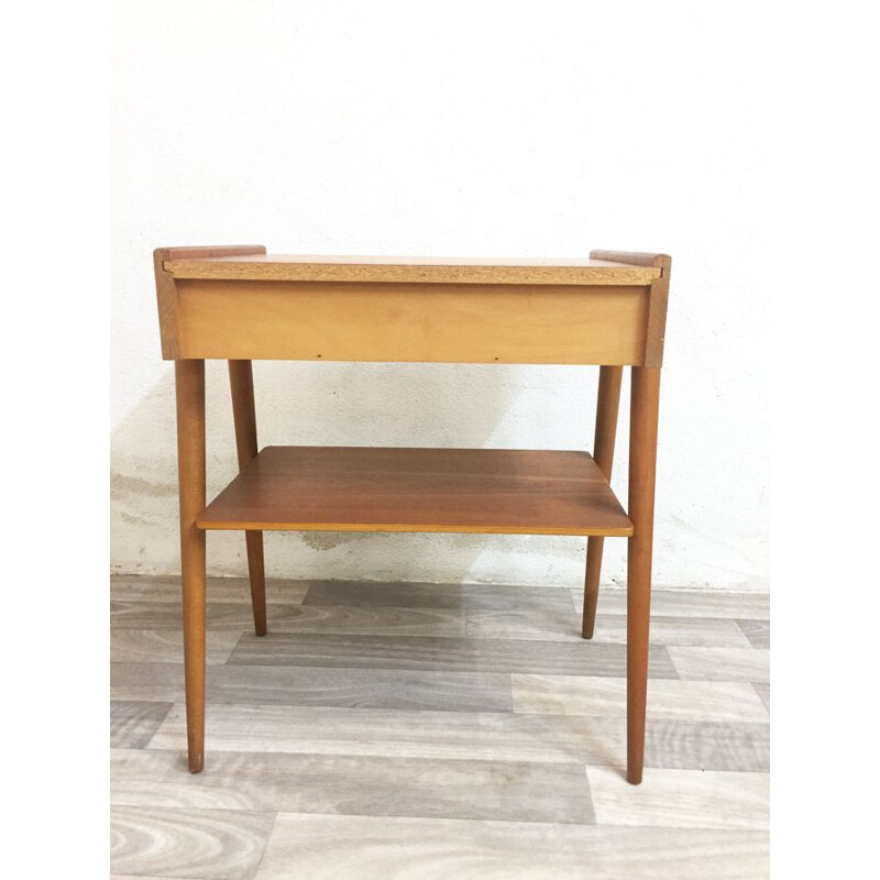 Vintage bedside table by AB Carlström & Co for Møbelfabrik