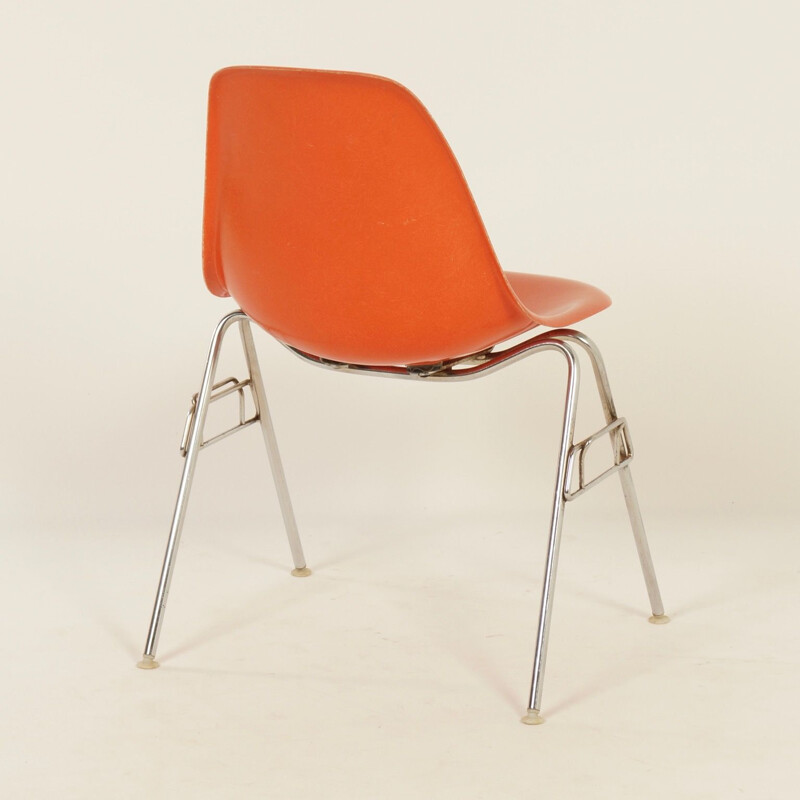 Suite de 4 chaises vintage DSS par Eames pour Herman Miller