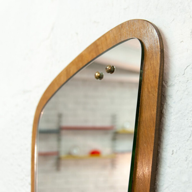 Mirror asymmetrical vintage in oak