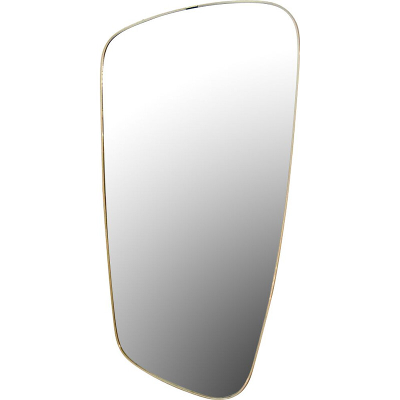 Vintage asymetric golden mirror