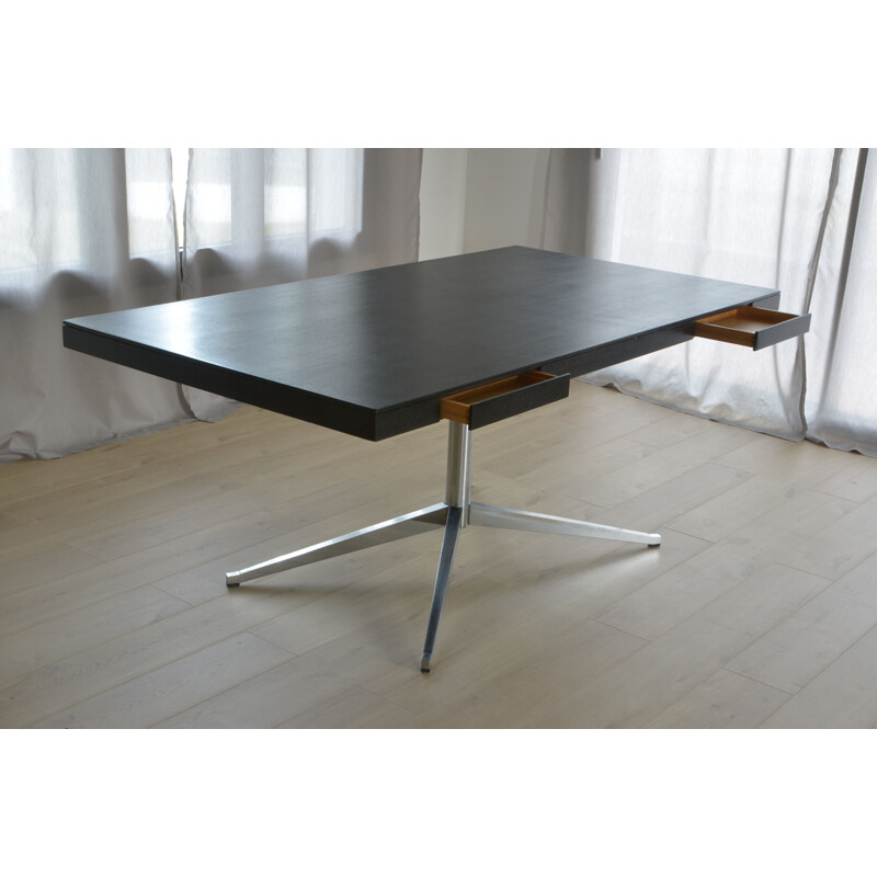 Desk table black "2485" by Florence Knoll for Knoll