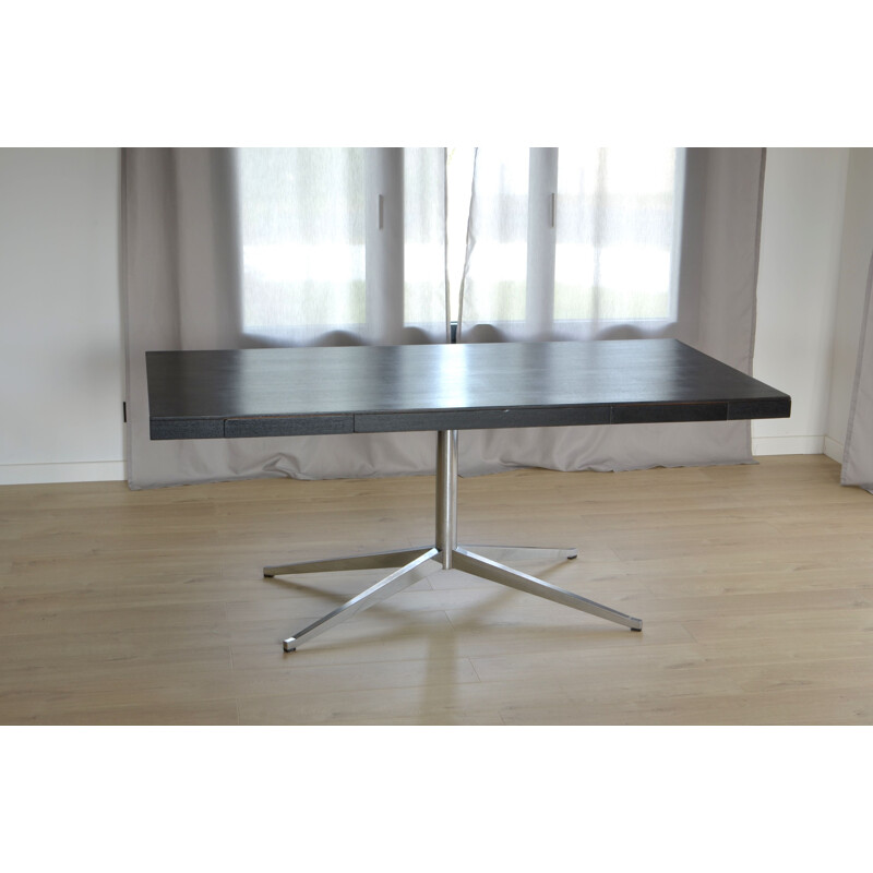 Desk table black "2485" by Florence Knoll for Knoll