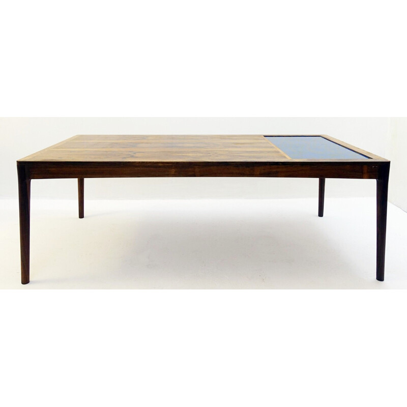 Table basse scandinave vintage avec des tuiles, 1970