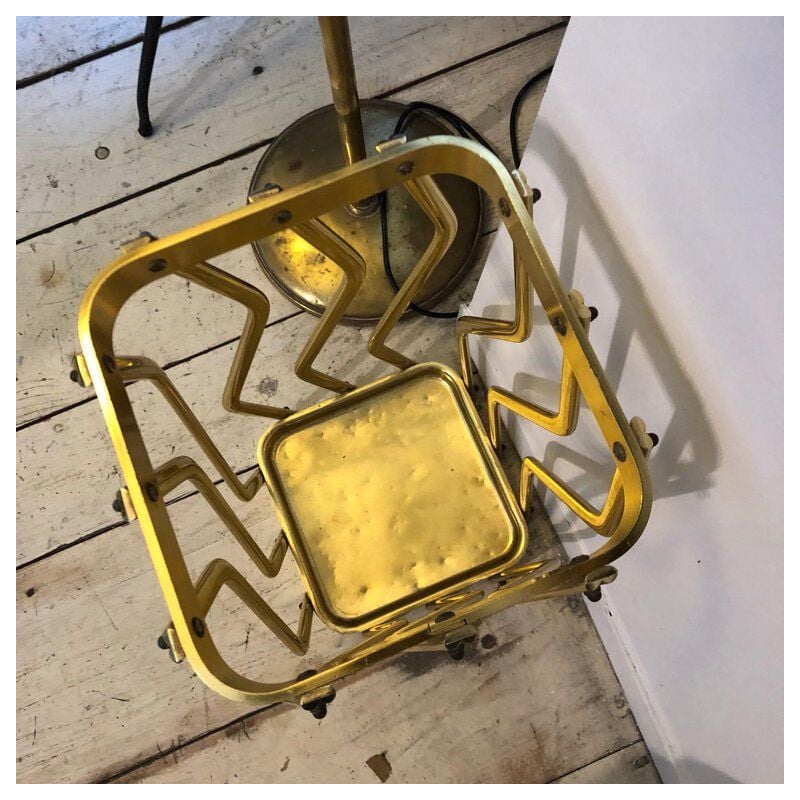Vintage Italian umbrella stand in brass