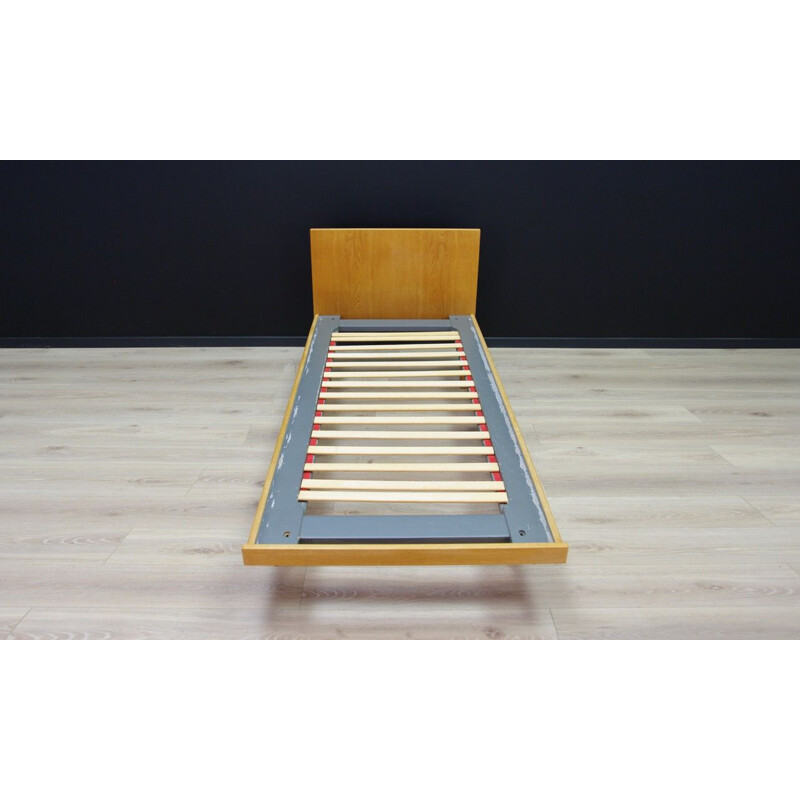 Vintage Scandinavian single bed by Hans J Wegner in ash wood