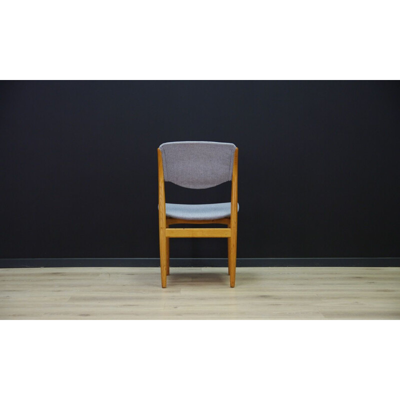 Set of 4 vintage scandinavian grey chairs