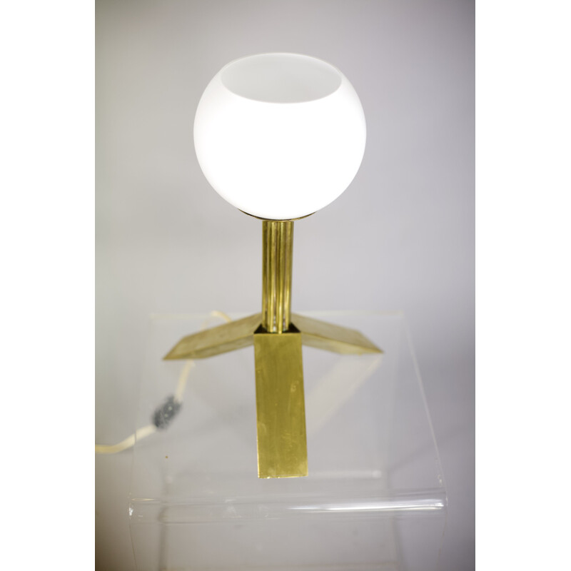 Vintage opaline driepoot lamp