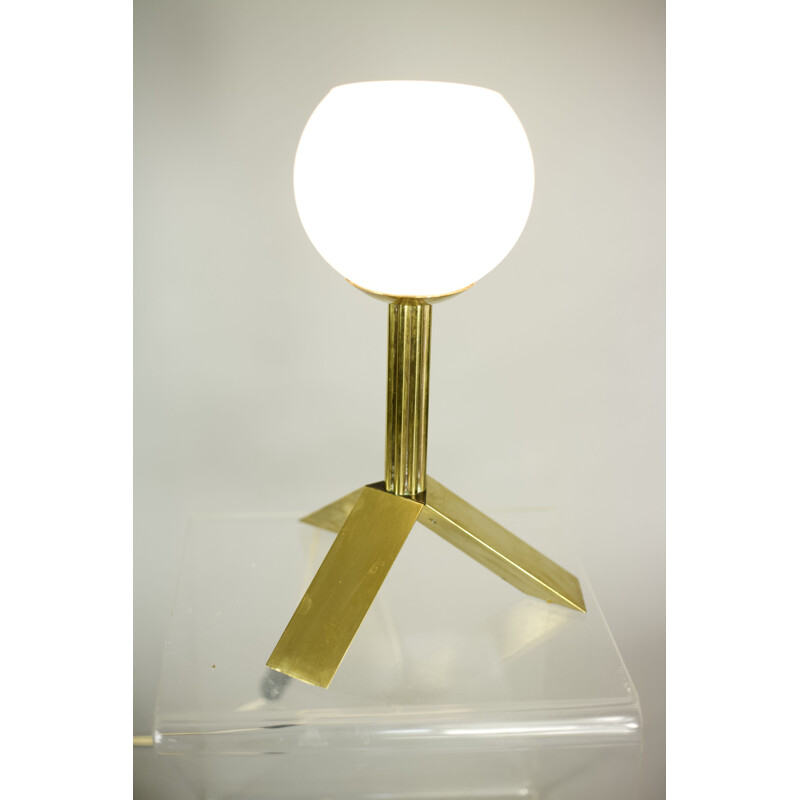 Vintage opaline driepoot lamp