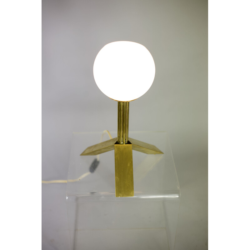 Vintage opaline driepoot lamp