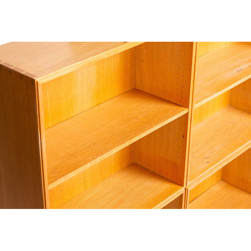 3-block vintage bookcase in oak by Mogens Koch for Rud Rasmussen