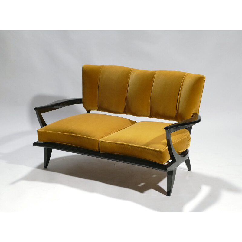 Vintage 2 seater sofa by Etienne-Henri Martin to Steiner