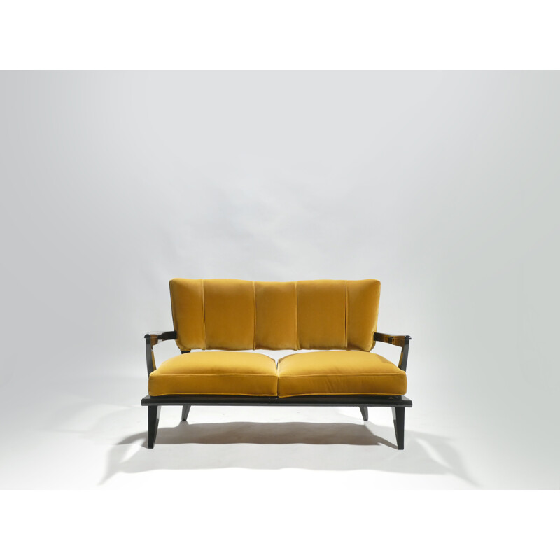 Vintage 2 seater sofa by Etienne-Henri Martin to Steiner