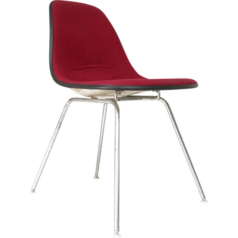 Vintage red chair DSX by Charles & Ray Eames for Herman Miller